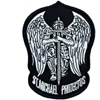 Parche táctico Bordado de San Miguel Protect Us para Paintball- Cosplay